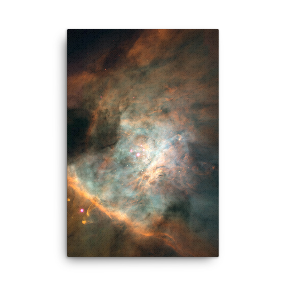 Star-birthing Region in the Orion Nebula blue yellow canvas print
