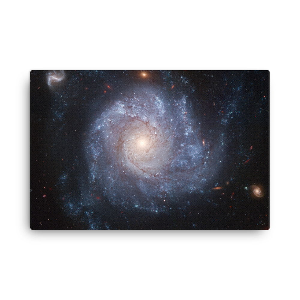 Spiral Galaxy NGC 1309 blue canvas print