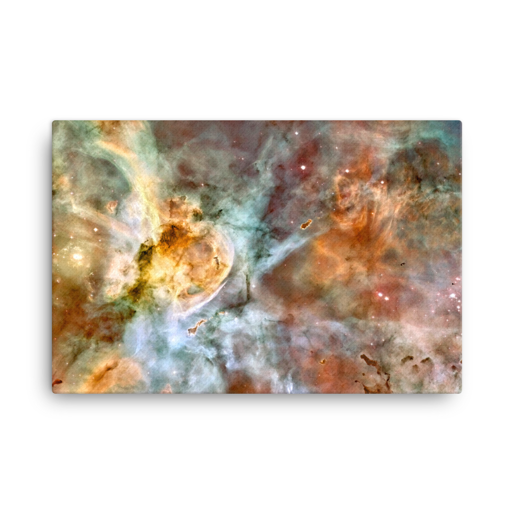 Carina Nebula yellow canvas print